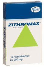 Zithromax Filmtabl 250 mg 6 Stk, Hauptbild
