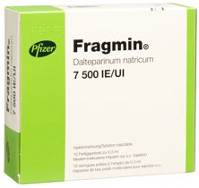 Fragmin Inj Lös 7500 IE/0.3ml 10 Fertspr 0.3 ml, Hauptbild