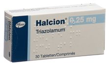 Halcion Tabl 0.25 mg 30 Stk, Hauptbild