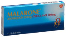Malarone cpr pell 250/100 mg 12 pce, image principale