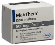 MabThera conc perf 500 mg/50ml amp 50 ml, image principale