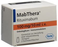 MabThera Inf Konz 100 mg/10ml 2 Amp 10 ml, Hauptbild