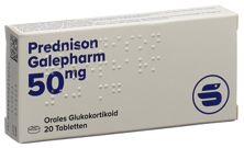 Prednison Galepharm Tabl 50 mg 20 Stk, Hauptbild