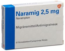Naramig cpr pell 2.5 mg 6 pce, image principale