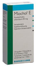 Miochol E subst sèche 20 mg c solv (2 ml) vial, image principale