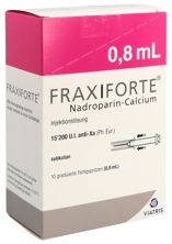 Fraxiforte 0.8 ml Inj Lös 10 Fertspr 0.8 ml, Hauptbild