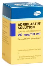 Adriblastin Solution 20 mg/10ml Cytosafe 10 ml, image principale