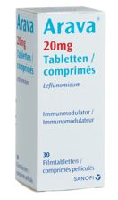 Arava cpr pell 20 mg bte 30 pce, image principale