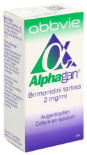 Alphagan Gtt Opht 2 mg/ml Fl 5 ml, Hauptbild