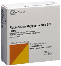 Fluorescéine Oxybupro SDU Faure