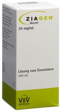 Ziagen sol buv 20 mg/ml fl 240 ml, image principale