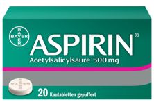 Aspirine cpr croquer 500 mg 20 pce, image principale