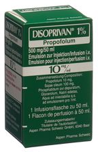 Disoprivan 1% 500 mg/50ml flac 50 ml, image principale