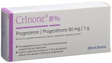 Crinone Vag Gel 8 % 6 Monodos 1.125 g, Hauptbild