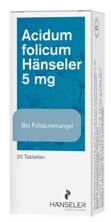Acidum folicum Hänseler Tabl 5 mg 20 Stk, Hauptbild