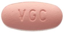 Valcyte cpr pell 450 mg bte 60 pce, image principale