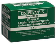 Disoprivan 1% 200 mg/20ml 5 flac 20 ml, image principale