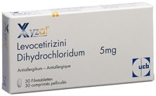 Xyzal Filmtabl 5 mg teilbar 30 Stk, Hauptbild