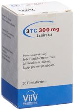 3TC Filmtabl 300 mg Ds 30 Stk, Hauptbild