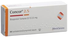 Concor Filmtabl 2.5 mg 30 Stk, Hauptbild