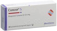 Concor cpr pell 5 mg 30 pce, image principale