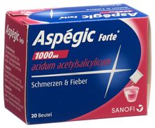 Aspégic forte Plv 1000 mg Btl 20 Stk, Hauptbild