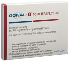 Gonal-f subst sèche 1050 UI (77 mcg) kit inj, image principale