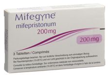 Mifegyne Tabl 200 mg 3 Stk, Hauptbild
