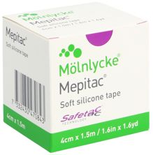 Mepitac safetac sparadrap 1.5mx4cm siliconé, image principale