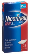 Nicotinell Gum 2 mg fruit 24 Stk, Hauptbild