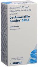 Co-Amoxicillin Sandoz Plv 312.5 mg f Susp 100 ml, Hauptbild