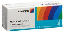 Mucostop Brausetabl 600 mg Ds 10 Stk, Hauptbild