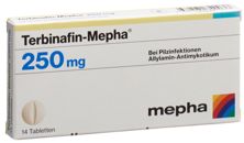 Terbinafin Mepha Tabl 250 mg 14 Stk, Hauptbild