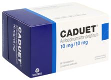 Caduet cpr pell 10mg/10mg 98 pce, image principale