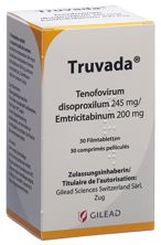 Truvada Filmtabl 245mg/200mg Ds 30 Stk, Hauptbild