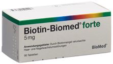 Biotin Biomed forte Tabl 5 mg 90 Stk, Hauptbild