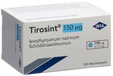 Tirosint caps moll 150 mcg 100 pce, image principale