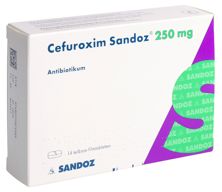 Cefuroxim Sandoz Filmtabl 250 mg 14 Stk, Hauptbild
