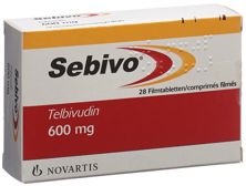 Sebivo cpr pell 600 mg 28 pce, image principale