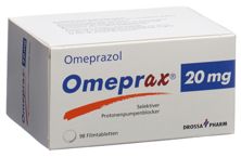 Omeprax cpr pell 20 mg 98 pce, image principale
