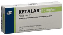 Ketalar Inj Lös 200 mg/20ml 5 Durchstf 20 ml, Hauptbild