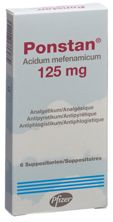 Ponstan supp 125 mg enf 6 pce, image principale