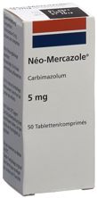 Néo-Mercazole Tabl 5 mg Ds 50 Stk, Hauptbild