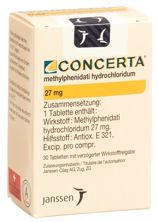 Concerta Ret Tabl 27 mg Fl 30 Stk, Hauptbild