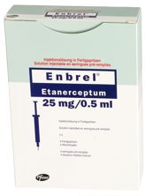 Enbrel sol inj 25 mg/0.5ml 4 ser pré 0.5 ml, image principale
