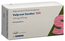 Valproat Sandoz Ret Tabl 500 mg 60 Stk, Hauptbild