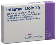 Inflamac Dolo Kaps 25 mg 10 Stk, Hauptbild