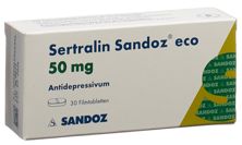 Sertralin Sandoz eco Filmtabl 50 mg 30 Stk, Hauptbild