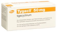 Tygacil Trockensub 50 mg Durchstf 10 Stk, Hauptbild