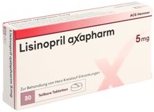 Lisinopril axapharmTabl 5 mg 30 Stk, Hauptbild